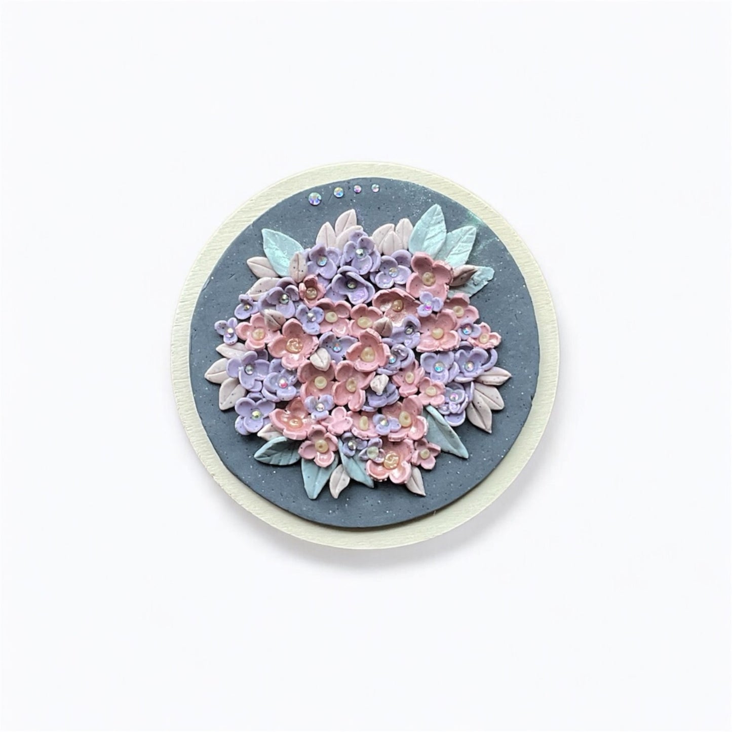 Floral Bouquet Décor - Handcrafted Floral Clay Art